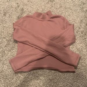 Aeropostale Cropped Mock Neck Top - Size M